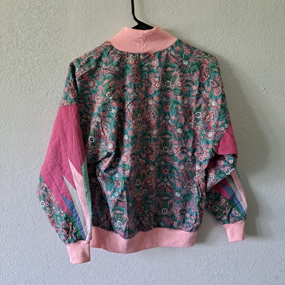Vintage Turtleneck Sweater Pink Floral - Picture 4 of 5